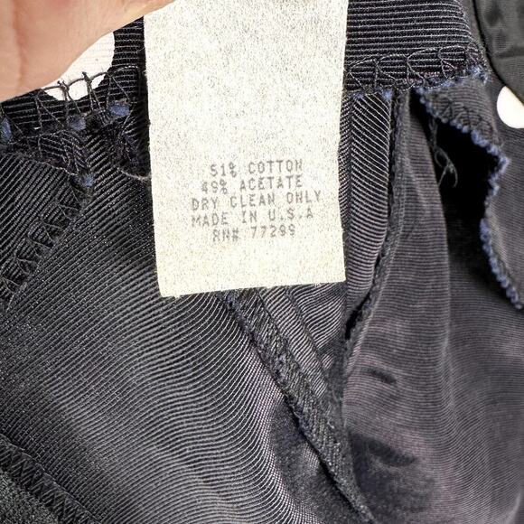 VINTAGE 70's ILGWU Union Made Acetate Polka Dot Fit & Flare Party Dress 11 - Picture 8 of 16